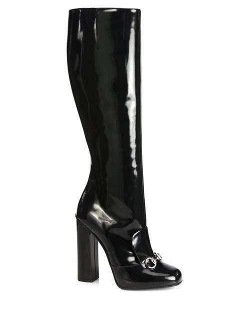 gucci boots women black|gucci high heels boots.